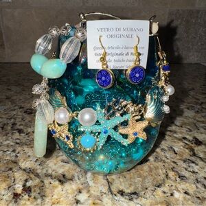 Blue Themed Mystery Jewelry Jar